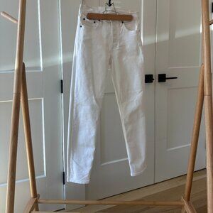 Aritzia White Denim Jeans - Yoko High Rise Slim - Size 25